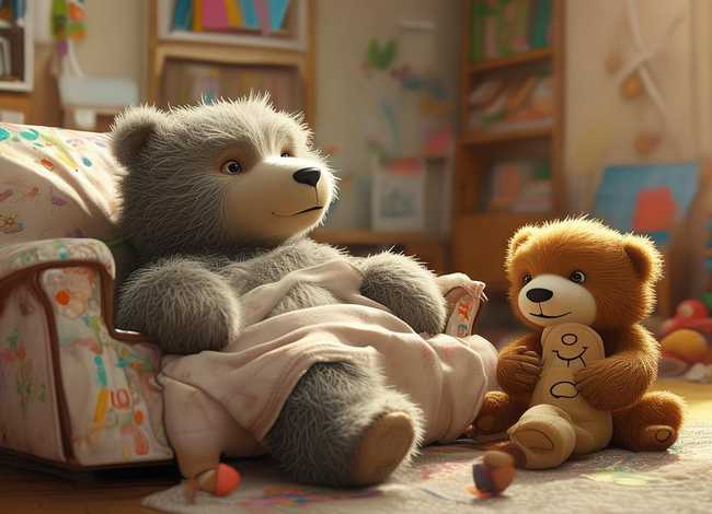 儿童故事生病的熊奶奶 小熊生病的故事视频