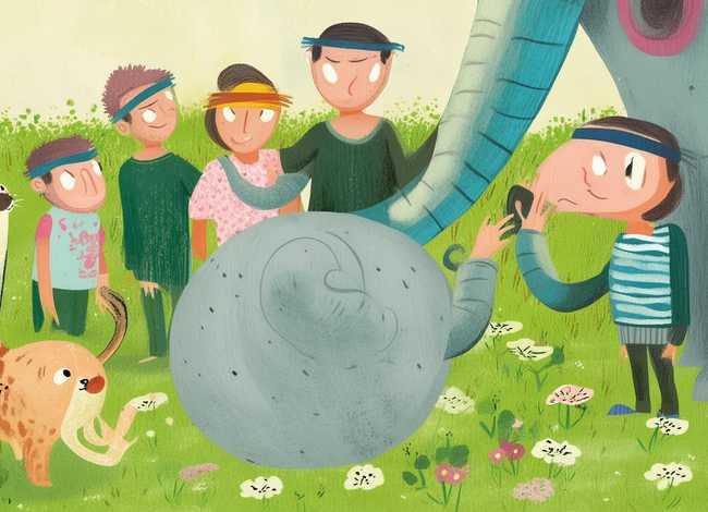 小故事盲人摸象、猫小帅故事盲人摸象