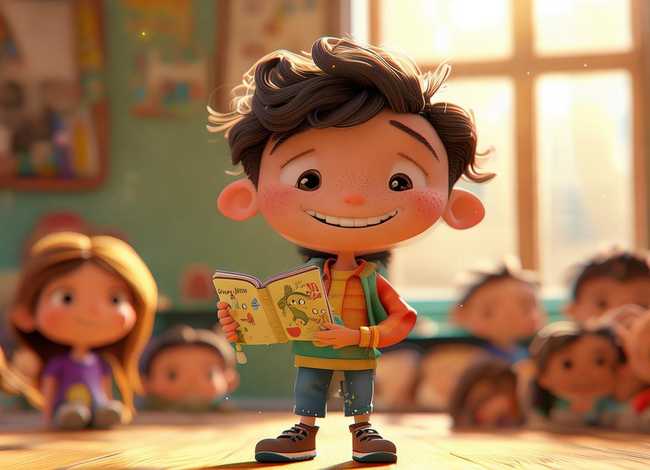 幼儿讲故事简笔画；幼儿园小朋友讲故事简笔画