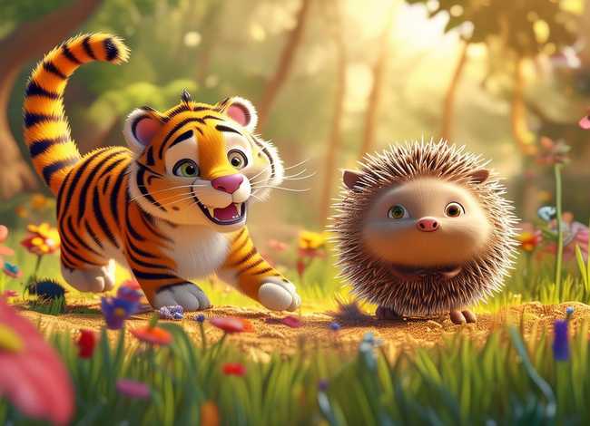儿童故事老虎和刺猬视频（老虎与刺猬的故事视频）