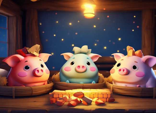 儿童故事三只小猪睡前故事 少儿睡前故事三只小猪