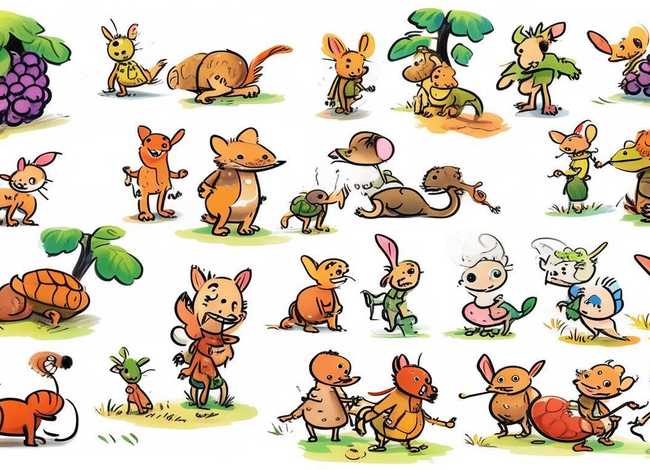 寓言故事连环画简笔画图片；寓言故事连环画简笔画图片大全