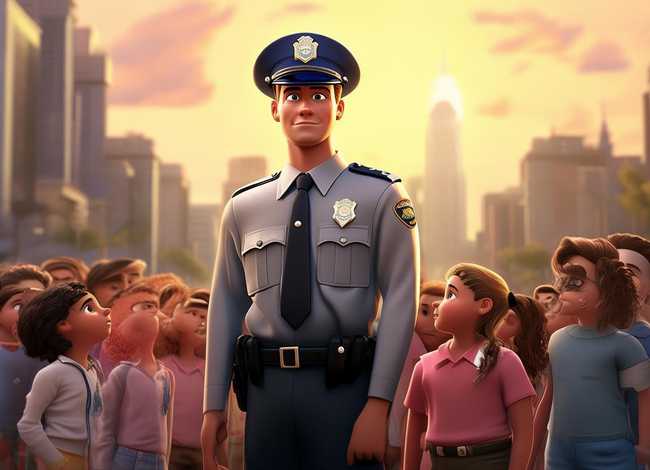 勇敢的警察儿童故事 勇敢的警察故事绘本