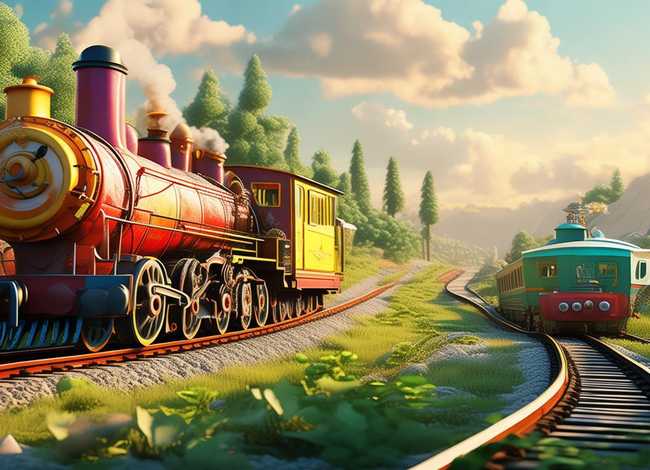 大火车的儿童故事（大火车和小火车的故事）