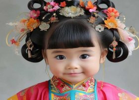 儿童汉服发型图片；儿童汉服发型图片大全