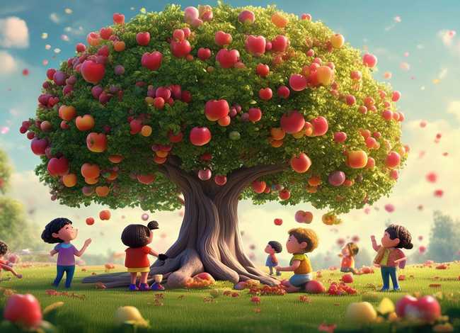 儿童苹果故事大全、幼儿动画故事大全视频苹果树