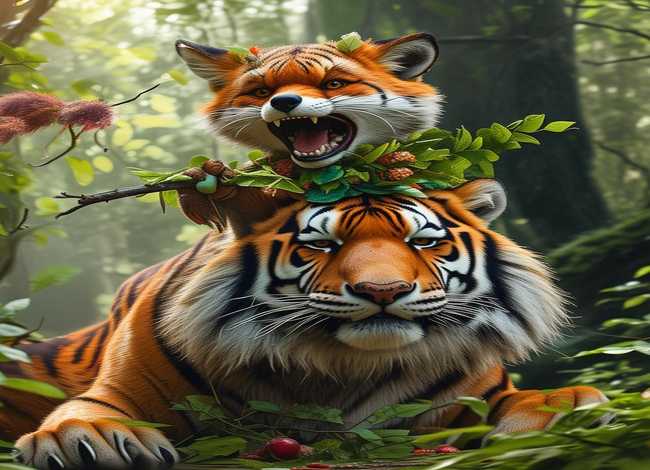 儿童成语故事狐假虎威绘本；幼儿成语故事狐假虎威视频