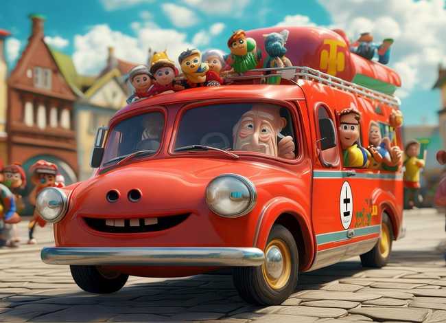 儿童故事救护车的故事 - 播放救护车的故事