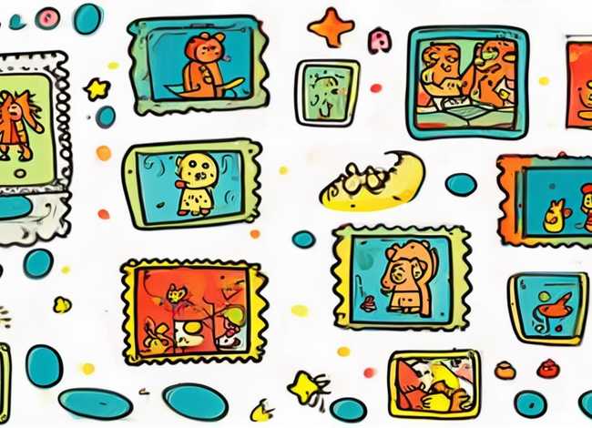 邮票有趣的故事儿童版，有趣的邮票儿童画