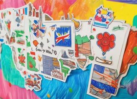 儿童爱祖国手工；儿童爱祖国手工粘贴画