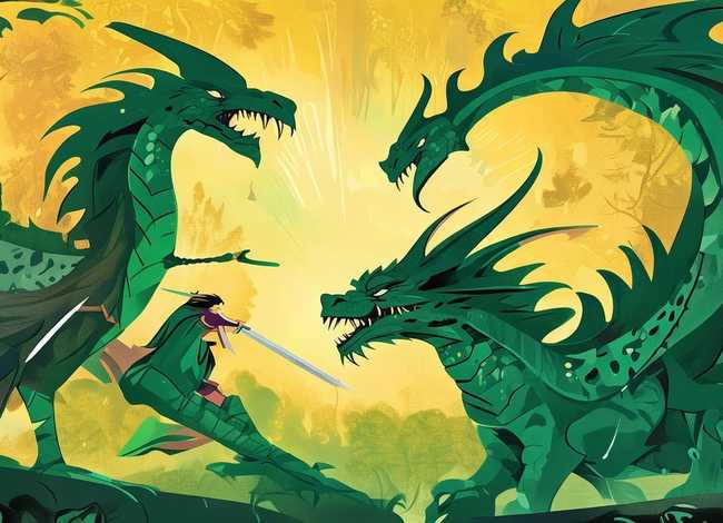 神话故事连环画6幅图片 - 神话故事连环画6幅图片简单