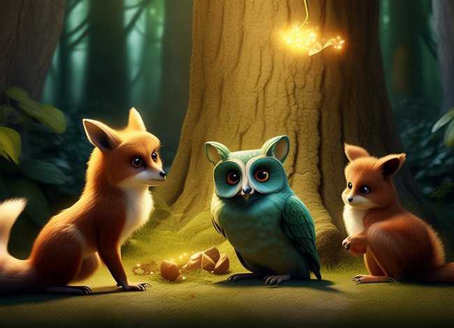 动物故事创意画、动物故事创意画图片