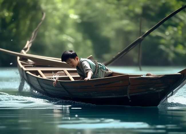 成语故事动画片刻舟求剑；熊孩子成语故事-刻舟求剑