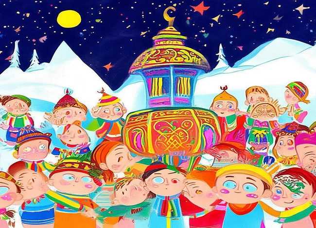 幼儿故事新年 - 幼儿新年故事手绘