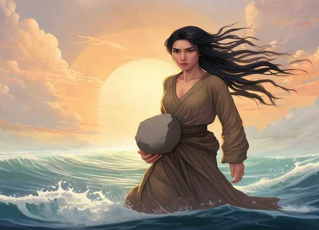 精卫填海的故事画简单好看（精卫填海的故事画简单好看又漂亮）