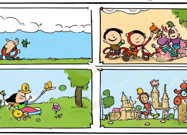 儿童成语故事四格画 成语故事四格漫画简单