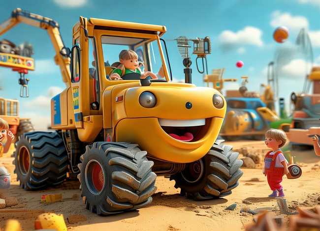 儿童挖掘机动画片视频（儿童挖掘机动画片超长）
