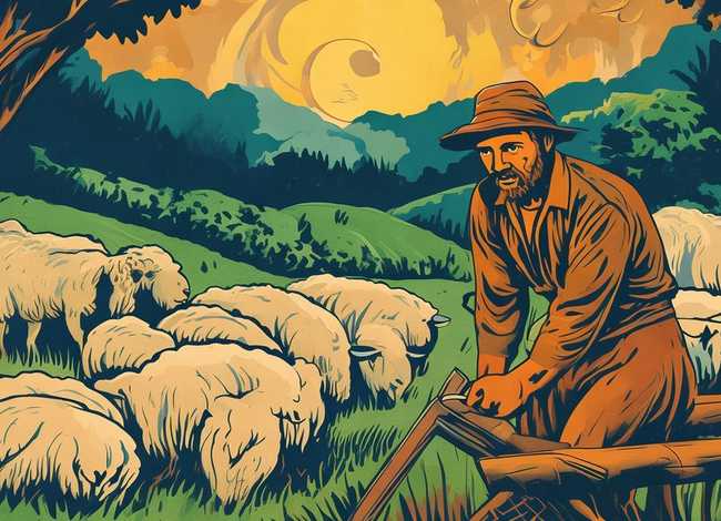 亡羊补牢成语故事海报、亡羊补牢成语故事手抄报