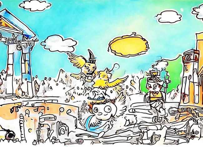 儿童画古希腊神话故事的图片 古希腊神话故事简笔画