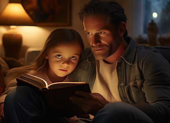 英文儿童故事爸爸讲的 - 爸爸讲故事给女儿听英语