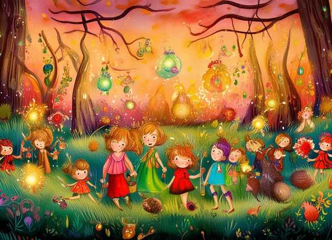 儿童故事绘画图片4幅、儿童故事绘画作品图片