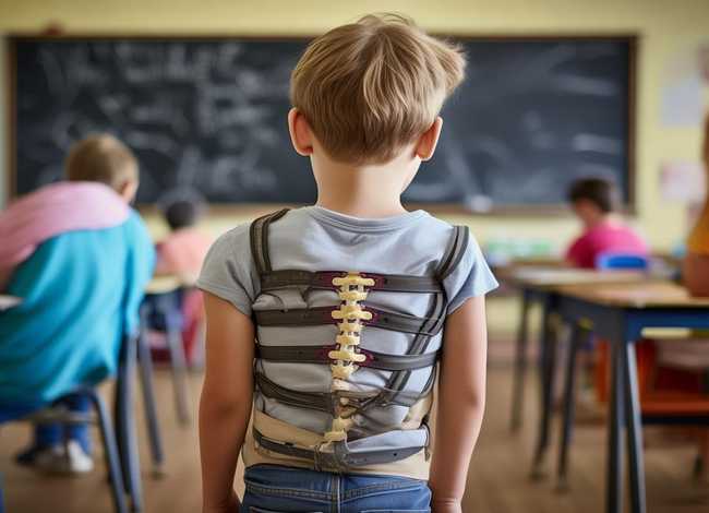 儿童驼背的后果故事、儿童驼背的样子