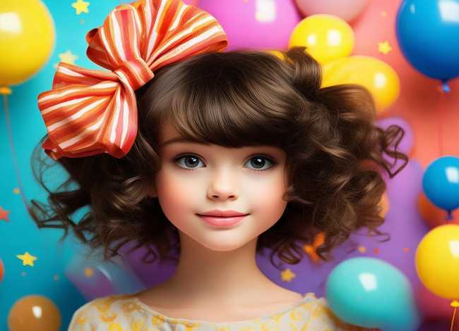 女孩发型儿童、女孩发型儿童画