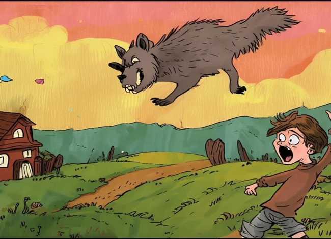 狼来了ppt故事图片;狼来了ppt背景图片 狼来了ppt故事图片;狼来了ppt背景图片