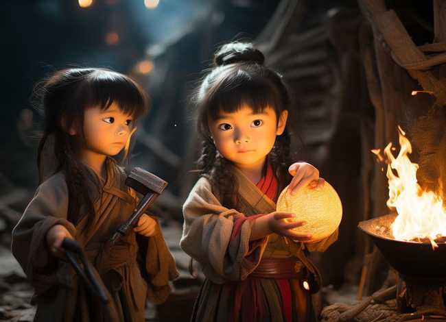 莫邪和干将的故事儿童；干将和莫邪的神话故事