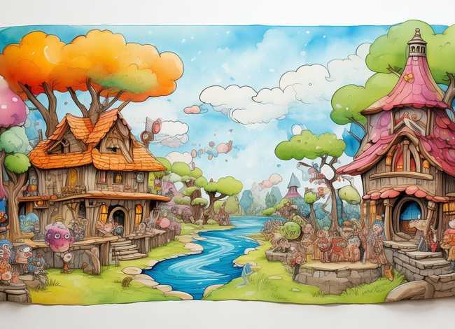 绘本故事儿童画创作、绘本故事创意画