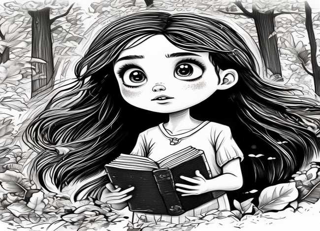 小女孩的故事的图片；小女孩的故事的图片简笔画