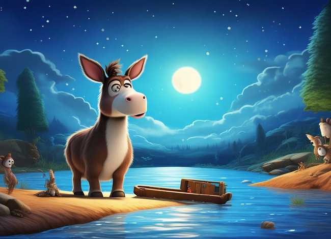 儿童睡前故事驴子过河 - 驴子过河 睡前故事