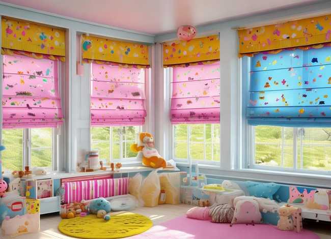 罗马帘儿童款；罗马帘儿童款图片大全