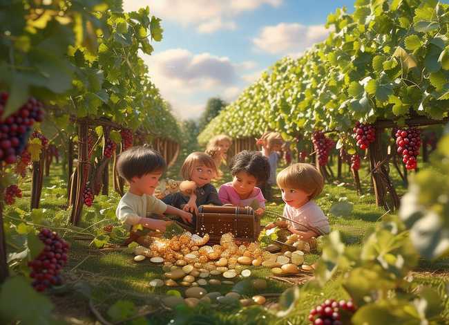 儿童故事葡萄园的宝藏，葡萄园里的宝藏故事