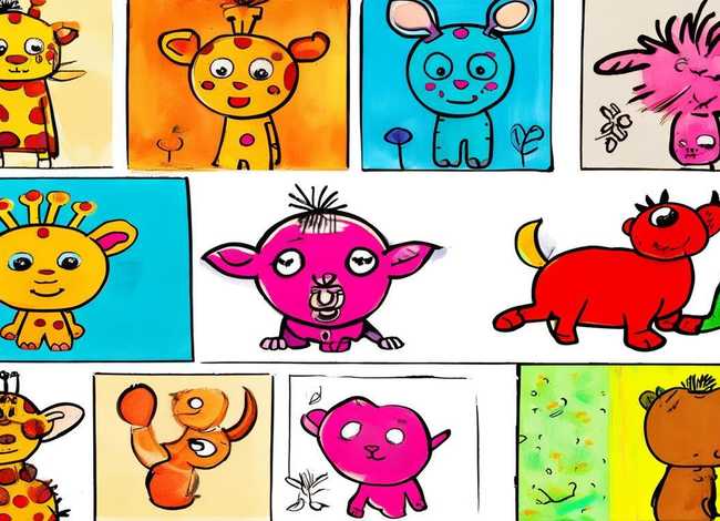 动物的儿童画图片大全，动物的儿童画图片大全简单好看