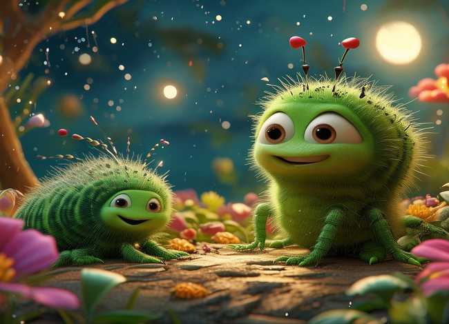 儿童睡前故事毛毛虫蜘蛛（蜘蛛和毛毛虫的故事）