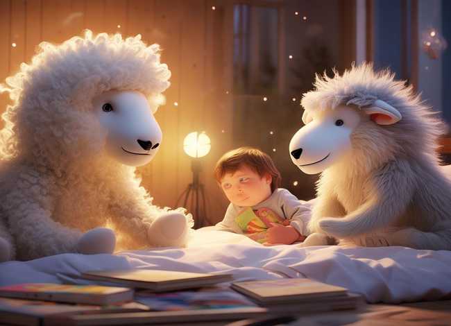 儿童睡前故事狼和小羊、幼儿故事在线听睡前狼和小羊