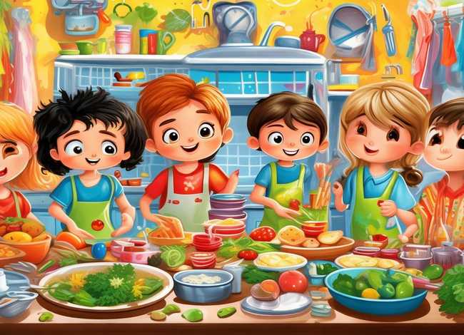 儿童菜谱绘画（儿童菜谱绘画图片）