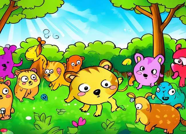 幼儿故事简笔画彩色 - 幼儿故事简笔画彩色版