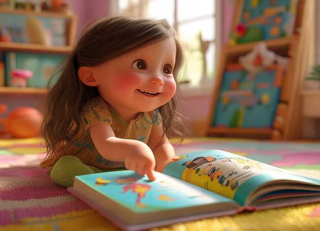 女孩儿童故事 - 小女孩的幼儿故事