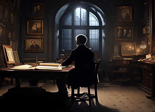 名人传记故事场景绘画 - 名人传记故事场景绘画图片