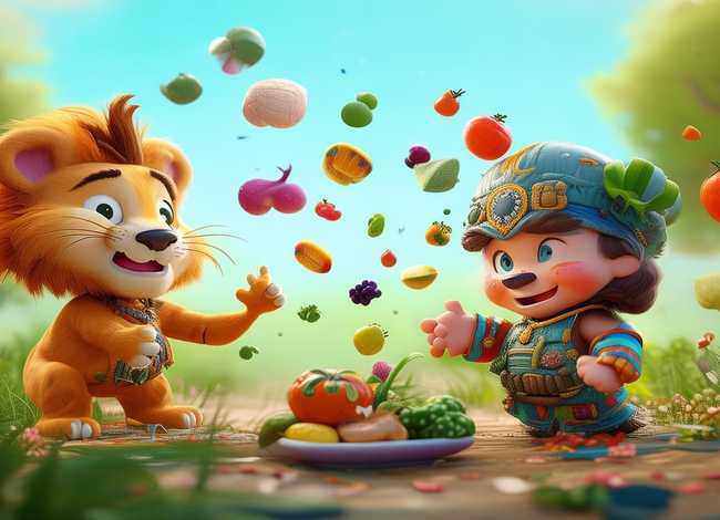 儿童故事挑食的小狮子；儿童故事挑食的小哪吒