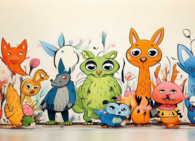 寓言故事主题儿童画、寓言故事主题画简笔画 寓言故事主题儿童画、寓言故事主题画简笔画