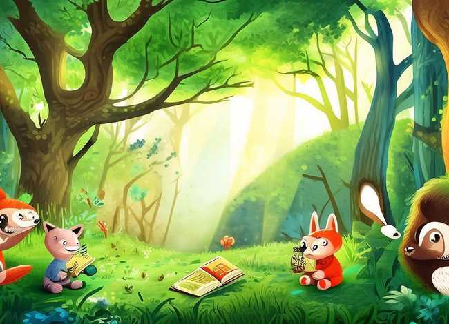 森林里的故事绘本（森林里的故事绘本图片）