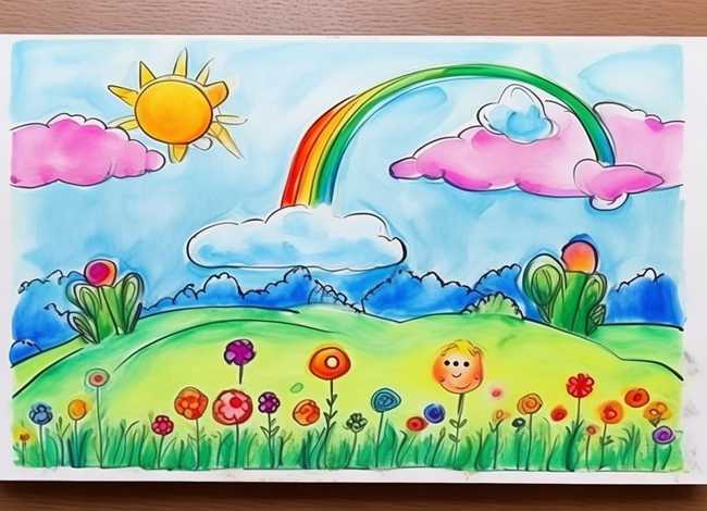 儿童水粉画作品临摹图片 - 儿童水粉画作品临摹图片简单