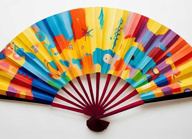 儿童扇子画图片简笔画；儿童扇子画图片简笔画彩色