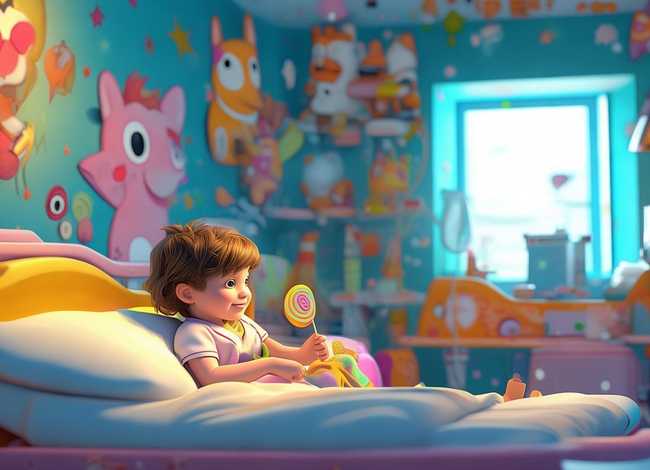 医院里儿童的故事；幼儿画医院里的故事