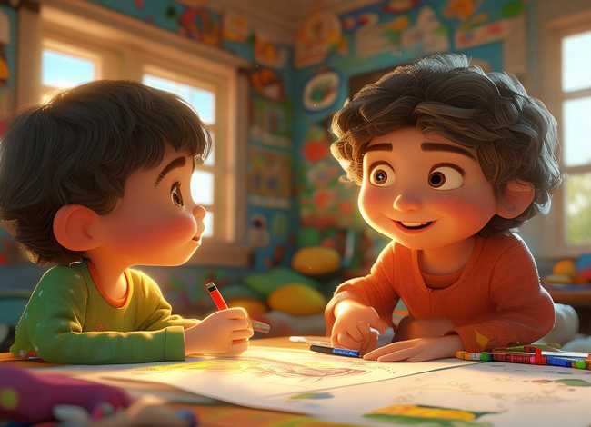 儿童听故事绘画故事、幼儿听故事画画范文