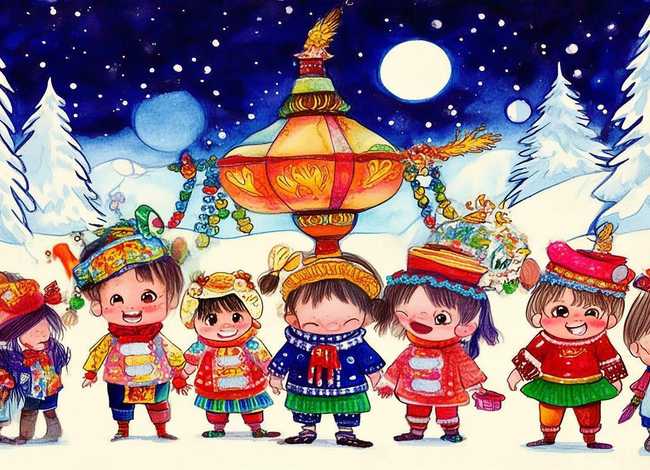 幼儿故事新年 - 幼儿新年故事手绘