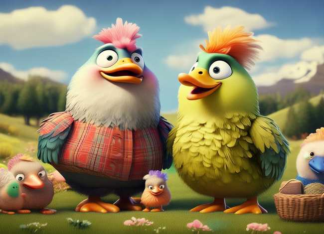 儿童故事鸡爸爸和鸭妈妈 鸡爸爸和鸭妈妈的故事视频